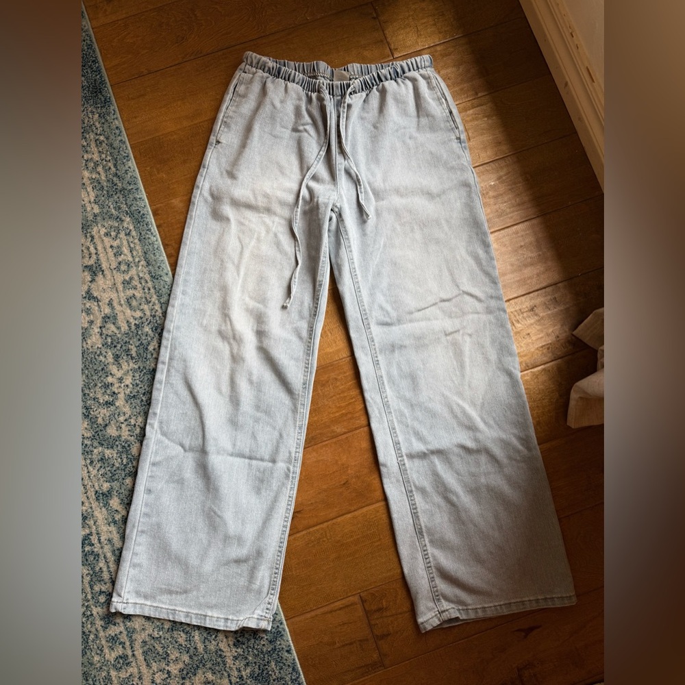 No Boundaries Light Blue Denim Wide-leg pant - VIRAL Summer 2025